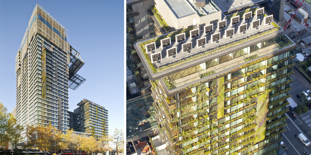 Patrick Blanc, Vertical Gardens for Jean Nouvel’s One Central Park development, 2013. Located at Central Park, Chippendale, Sydney. Image courtesy of Frasers Property Australia.